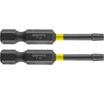 Биты ударные Graphite TX15 x 50 мм 1/4" S2 2 шт. 56H524