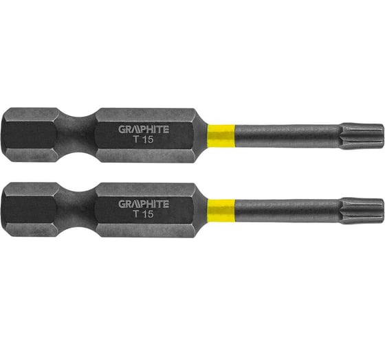 Биты ударные Graphite TX15 x 50 мм 1/4" S2 2 шт. 56H524