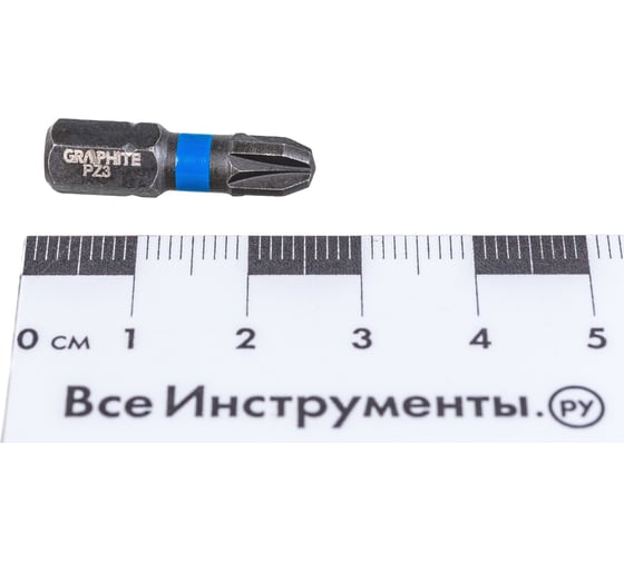Биты ударные Graphite PZ3 x 25 мм 1/4" S2 2 шт. 56H505