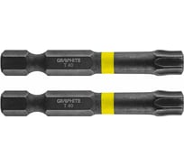 Биты ударные Graphite TX40 x 50 мм 1/4" S2 2 шт. 56H529
