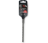 Бур по бетону SDS-plus 7x160/100 мм, Х-напайка, 4 спирали METALLICA Ultra 905340