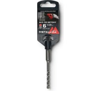 Бур по бетону SDS-plus 6x110/50 мм, Х-напайка, 4 спирали METALLICA Ultra 905289