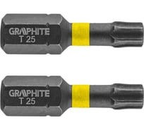 Биты ударные Graphite TX25 x 25 мм 1/4" S2 2 шт. 56H514