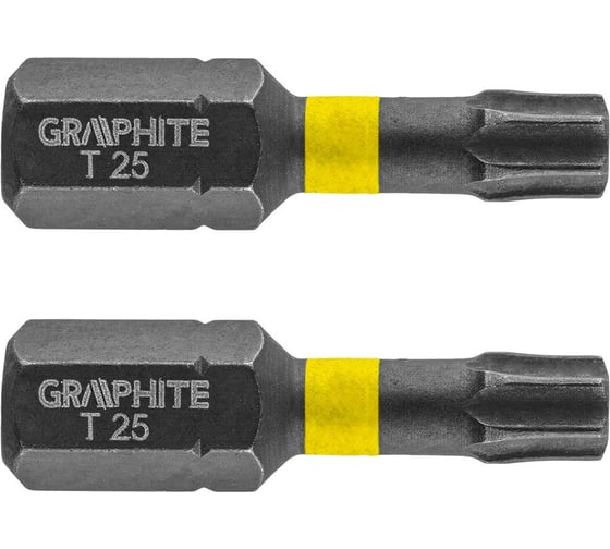 Биты ударные Graphite TX25 x 25 мм 1/4" S2 2 шт. 56H514 1