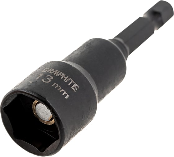 Головка ударная шестигранная с магнитом (13х65 мм) GRAPHITE 56H553