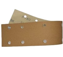 Шлифовальная полоска В312TV 70x420 мм, на липучке, 14 отверстий, золотистая, Р180 R2R 2020-17610