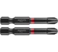 Биты ударные Graphite PH3 x 50 мм 1/4" S2 2 шт. 56H520