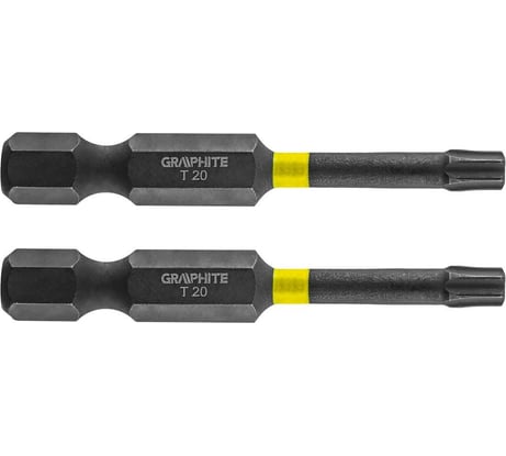 Биты ударные Graphite TX20 x 50 мм 1/4" S2 2 шт. 56H525