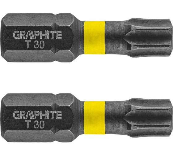 Биты ударные Graphite TX30 x 25 мм 1/4" S2 2 шт. 56H516