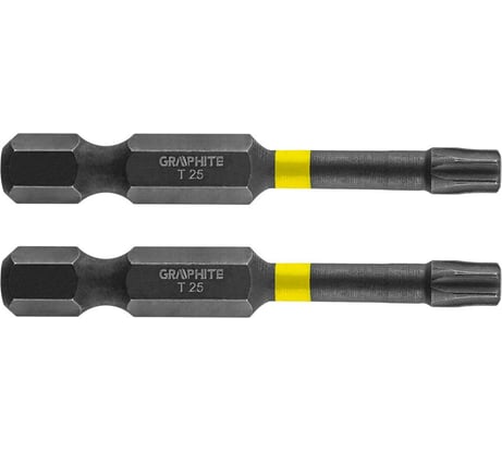 Биты ударные Graphite TX25 x 50 мм 1/4" S2 2 шт. 56H526