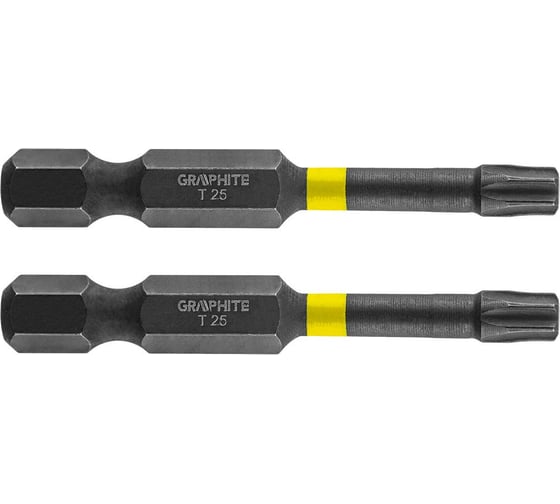 Биты ударные Graphite TX25 x 50 мм 1/4" S2 2 шт. 56H526 1