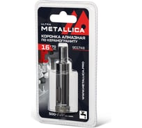 Коронка алмазная 16x70 мм, #46, со сверлом, по керамограниту, плитке, в блистере METALLICA Ultra 901748