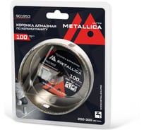 Коронка алмазная 100x70 мм, #46, со сверлом, по керамограниту, плитке, в блистере METALLICA Ultra 901953