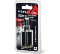 Коронка алмазная 30x70 мм, #46, со сверлом, по керамограниту, плитке, в блистере METALLICA Ultra 901809