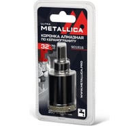 Коронка алмазная 32x70 мм, #46, со сверлом, по керамограниту, плитке, в блистере METALLICA Ultra 901816