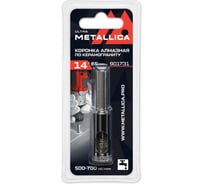 Коронка алмазная 14x65 мм, #60, по керамограниту, плитке, в блистере METALLICA Ultra 901731