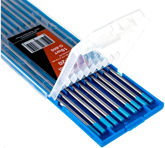 Электроды вольфрамовые WL-20-175 (10 шт; 3 мм; синий; AC/DC) Gigant G-605