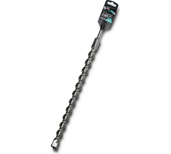 Бур по бетону SDS-plus, 25x460х400 мм, напайка с центром, 2 спирали METALLICA Optima 904992