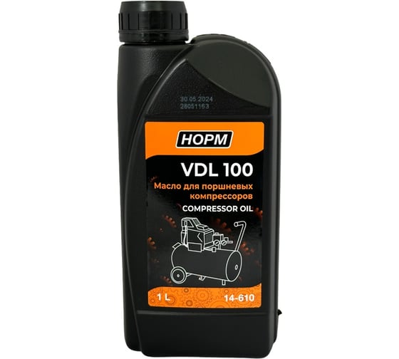 Масло для компрессоров VDL 100 НОРМ 1 л NORM 14-610