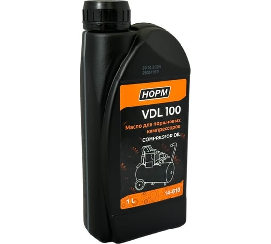 Масло для компрессоров VDL 100 НОРМ 1 л NORM 14-610