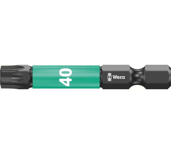 Бита ударная Impaktor TORX алмазное покрытие, хвостовик шестигранный 1/4", TX 40x50 мм, 5 шт WERA WE-057667 1