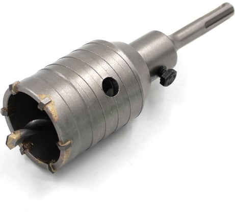 Сверло корончатое по бетону 50 мм, YG8C + переходник SDS-Plus 22х110 мм KUBIS 07-02-3501