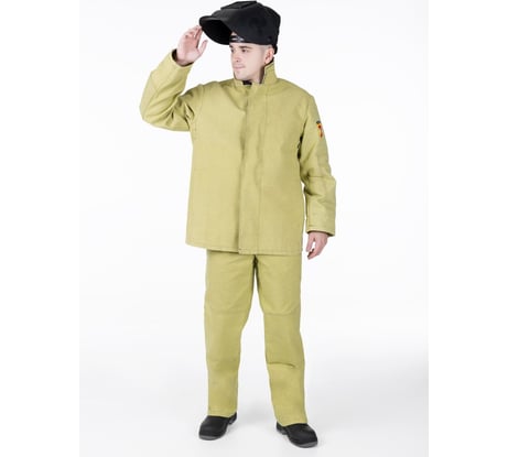 Костюм сварщика брезентовый с налокотниками и наколенниками 48-50 р/182-188 см MILL 4660319472149