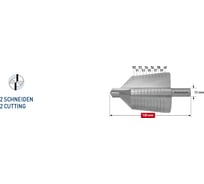 Сверло ступенчатое 50-60 мм Karnasch 21.3024