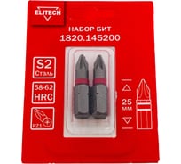 Биты PZ1 25 мм, 2 шт 1820.14520 ELITECH 204211