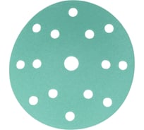 Круг шлифовальный GREEN 150 мм, 14+1 отверстий, Р180 Deerfos 4673742956063