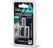 Коронка алмазная 28x55 мм, #80, по стеклу и плитке METALLICA Optima 901472