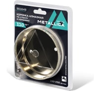 Коронка алмазная 110x55 мм, #80, по стеклу и плитке METALLICA Optima 901649