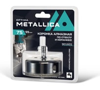 Коронка алмазная 75x55 мм, #80, по стеклу и плитке METALLICA Optima 901601