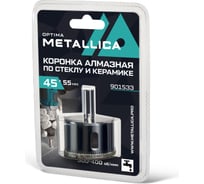 Коронка алмазная 45x55 мм, #80, по стеклу и плитке METALLICA Optima 901533