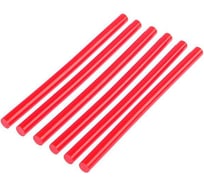 Стержни клеевые красные (6 шт; 11х200 мм) ТУНДРА 4967890