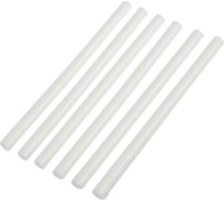 Стержни клеевые белые по керамике и пластику (6 шт; 11х200 мм) ТУНДРА 1290482