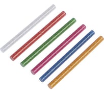 Стержни клеевые разноцветные с блестками (6 шт; 7х100 мм) ТУНДРА 4686962