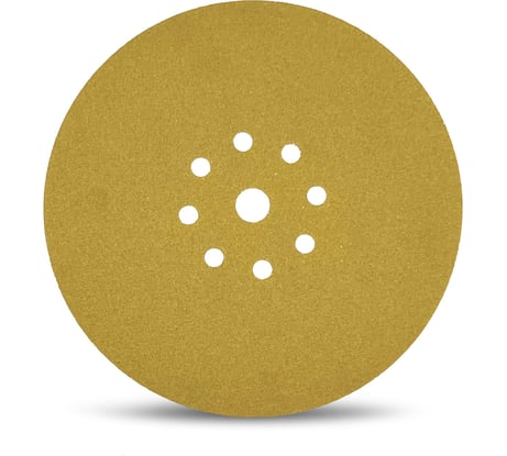 Шлифовальный круг на липучке, желтый, 225 мм, 8+1 отв, Р180 TOTFLEX 4631171477252