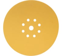 Шлифовальный круг на липучке, желтый, 225 мм, 8+1 отв, Р240 TOTFLEX 4631171477245