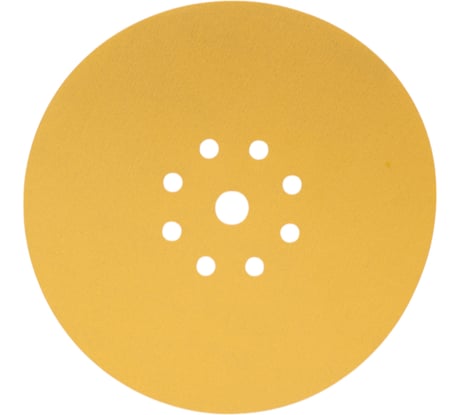 Шлифовальный круг на липучке, желтый, 225 мм, 8+1 отв, Р240 TOTFLEX 4631171477245
