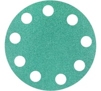 Круг шлифовальный SA350 GREEN 150 мм, 9 отверстий Р800 Deerfos 4673742956353