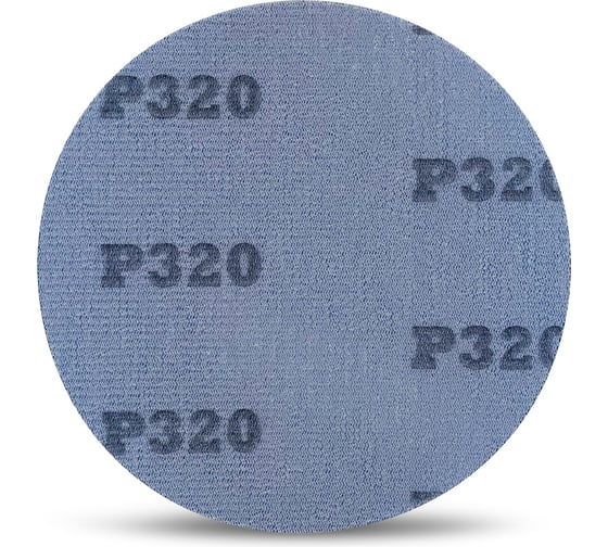 Шлифовальный круг на липучке 125 мм, Р320, на пленке, 10 шт TOTFLEX 4631174654131