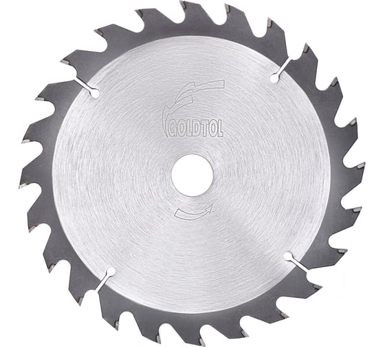 Диск пильный по дереву №GT627 (250х30 мм; 2.6/1.8 мм; 24Z ATB; продольный/быстрый рез) Goldtol 25030-2421 1