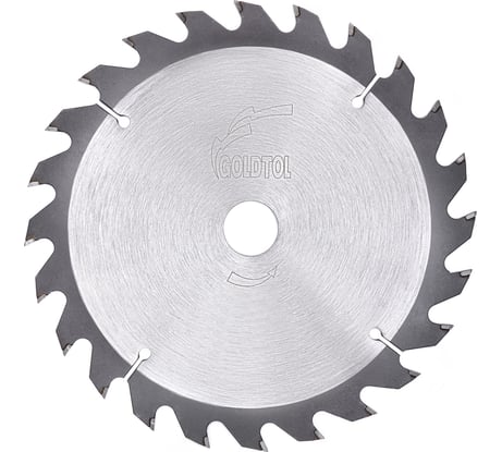 Диск пильный по дереву №GT641 (254х30 мм; 2.6/1.8 мм; 24Z ATB; продольный/быстрый рез) Goldtol 25430-2421