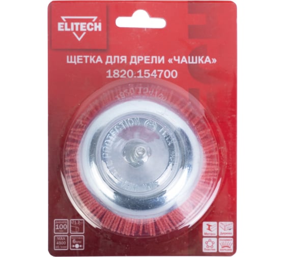 Щетка для дрели 100 мм 1820.15470 Elitech 204311