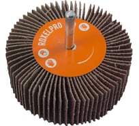 Щетка лепестковая абразивная ROXTOP на шпинделе (65х30х6 мм; Р80) RoxelPro 133646