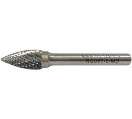 Борфреза твердосплавная форма G гиперболическая (9.5х19х6х63 мм) REEZO TOOLS RG095-6-MD