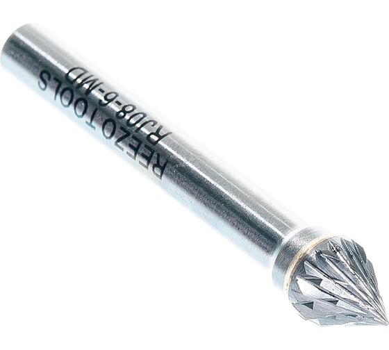 Борфреза твердосплавная форма J коническая 60 градусов (8х7х6х52 мм) REEZO TOOLS RJ08-6-MD 1