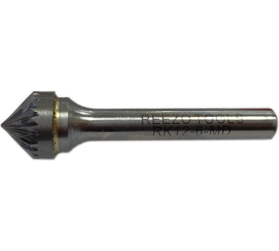 Борфреза твердосплавная форма K коническая 90 градусов (12х6х6х50 мм) REEZO TOOLS RK12-6-MD 1