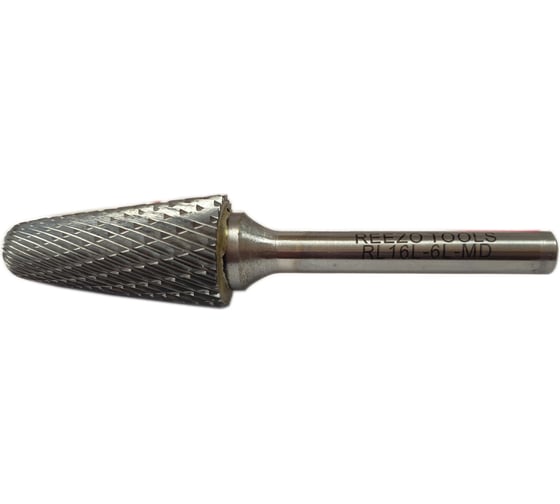 Борфреза твердосплавная форма L сфероконическая (16х33х6х78 мм) REEZO TOOLS RL16L-6L-MD 1